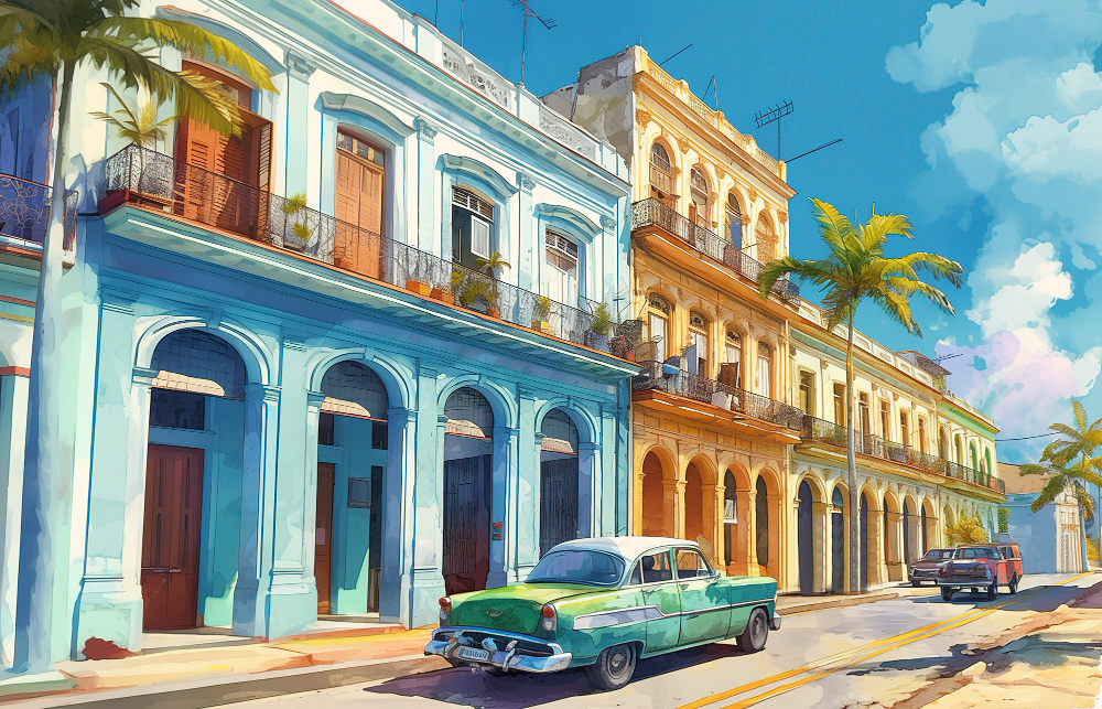 Recife antigo gerado por IA