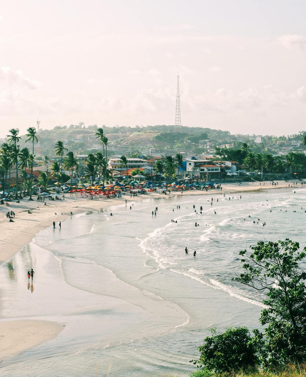 Praia de Calhetas Praia de Calhetas em Pernambuco com falésias e mar calmo